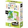 HEADU - Flashcards Animali Tattili Montessori, Tocca e Riconosci il Manto Degli Animali, Un Gioco Educativo per Bambini dai 1 ai 3 anni, Made in Italy