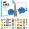 Fruusv Toddler Learning Cards, Baby Vision Stimulation, Cards High Contrast, Early Cognitive Development, Visual For & Kids 0-3, Black & White, 50 Card, 20x