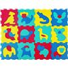 Hakuna Matte Hakna Matte Tappeto Puzzle per Bambini con Animali - 12 Piastrelle in Schiuma 20% Più Spesse e Morbide - Per Imparare e Giocare - 100% Sicuro, Non Tossico, Inodore (Africa)