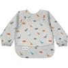 Tiny Twinkle - LSB-52_01 - Bavaglino grembiule per bambini impermeabile a maniche lunghe, con tasca, richiudibile, da viaggio, 6-24 mesi