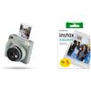 instax Fujifilm instax SQUARE 2 instant camera, Slate Blue + Confezione da 50 Pellicole Instantanee Formato Quadrato, Dimensioni Stampa 62x62 mm
