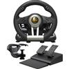 PXN V3 PRO Volante Arancione - Sequenziale, Pieghevole | Cambio sequenziale, palette, pieghevole, compatibile PC/Xbox/PS4/Switch