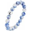 GD GOOD.designs Anello Antistress con Perline di Pietra Naturale da Donna | Anello Elastico Ansia | Fidget Ring | Misura 52-60