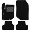 EMPOTEC Tappetini Auto in Moquette, Set 4 Pezzi, Colore Nero, con Logo Ricamato, Antiscivolo, Facili da Pulire, Alta Qualità, MADE IN ITALY (OPEL CORSA F dal 2019)