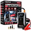 VENTUX GEAR Avviatore Batteria Auto con Compressore - Booster Avviamento 12V 4 in 1 | 10.000 mAh · Picco 1000 A · Portata 22 L/min · Display digitale · Luce LED con SOS · USB e Type-C · Astuccio incluso · RoHS