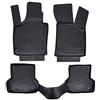 J&J AUTOMOTIVE Tappetini Auto in Gomma su Misura per Audi A3 8P 2003-2012, Set da 4 Pezzi, 3D - con Bordo Alto, Antiscivolo, Inodore, Colore Nero, TPE