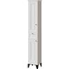 Vicco Mobile alto Vanity, Bianco 32 x 175 cm | 1 Cassetto · 2 Ante · Per asciugamani e accessori da bagno · Interno spazioso · Forma salvaspazio
