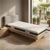 MATERASSI P.C Materasso Matrimoniale 80x190 cm Alto 20 cm P.C., Poliuretano Ortopedico Ergonomico, Lastra ad Alto Supporto, Anallergico Antibatterico, Comfort e Benessere per il Sonno