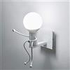 Mengjay Lampada da Parete Creativa Umanoide E27 220V Decorativa Camera Corridoio | Costruzione ferro qualità, cablaggio fisso, metallo resistente, finitura opaca, usi multipli, installazione facile e veloce