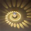 Mengjay Lampada da Parete in alluminio applique da parete 3W LED parete moderna Faretti Lampada effetto lampada del corridoio bagno apparecchio Luce bianca calda 3000K