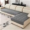 LLIDDAMES Copridivano Impermeabile Copri Divano Antigraffio Gatto Cani Coperta Universale con Supporto antiscivolo, a Forma di L Protezione per Mobili Moderna Lavabile(Dark grey1,90 * 120cm)