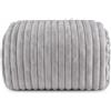Corredocasa Coperta Plaid in Pile Coral Morbidissimo 200x220 cm - Copertone Matrimoniale Invernale Caldo e Soffice - Ideale per Letto e Divano - Effetto Velluto a Coste - Copridivano Design Elegante (Vero Grigio)