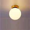 Mengjay Vetro Lampada Plafoniera E27，mini lampada da corridoio moderna in Vetro, plafoniera da interno E27 a montaggio superficiale per bagno cucina portico Scale Balcone