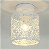 Mengjay Soffitto luce Modern Vintage Industrial Metal Loft Bar soffitto luce ombra retrò Ciondolo Light,Ideale per Ristorante, Bar, Caffetteria