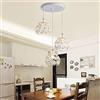 Mengjay Plafoniera in Cristallo Moderno Lampadario in Cristallo Luce Lüster Lampadario 60W E27*3 per corridoio portico camera da letto