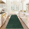 Stqyeiw Tappeto Cucina 60 x 300 cm Antiscivolo Lavabile Tappeto Ingresso Corridoio Passatoia Corridoio Tappeti Stretti per Cucina Camera da Letto Verde