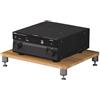 Easnuroz Cabinet Audio HIFI A 1/2/3/4 Livelli Supporto Per Lettori Di Dischi HIFI Stand Altezza Regolabile AV Media Storage Audio Rack Tower Per Giradischi/stampante/ky Box/TV(Wood color,60*48*10cm(1T