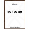 JCNORD MDF Cornice Portafoto in Legno di Noce 50x70 cm con Vetro Acrilico Infrangibile | Moderna per Pareti e Tavoli
