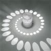 Mengjay Lampada da Parete in Alluminio Applique da Parete 3W LED Parete Moderna Faretti Lampada Da Muro Effetto Lampada del Corridoio Bagno Apparecchio 6000K bianco freddo
