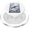 Squalo Tigre Subacqueo Immersioni Acquar Squalo Tigre Illustrazione Amante Degli Squali PopSockets PopGrip per MagSafe