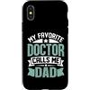 Proud Dad Father Parent of a Doctor Tees Custodia per iPhone X/XS Orgoglioso papà di un dottore divertente laurea in medicina