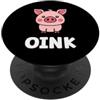 Regalo di maiali animali carini Maiale d Humor Pigs minimalista carino oink maiale divertente PopSockets PopGrip Adesivo