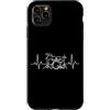 Drummer Pulse Percussion Music Apparel Custodia per iPhone 11 Pro Max Batteria Battito cardiaco Batteria ECG Pulse Music Graphic