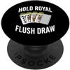 Video Poker Card Player Apparel Video Poker Hold Royal Flush Draw Casino Player PopSockets PopGrip Adesivo