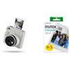 instax Fujifilm instax SQUARE 2 instant camera Misty White + Confezione da 50 Pellicole Instantanee Formato Quadrato, Dimensioni Stampa 62x62 mm