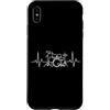 Drummer Pulse Percussion Music Apparel Custodia per iPhone XS Max Batteria Battito cardiaco Batteria ECG Pulse Music Graphic