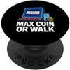 Video Poker Casino Gaming Apparel Video Poker Machine Max Coin Or Walk Casino PopSockets PopGrip Adesivo