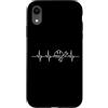 Blue Collar Trades Construction Apparel Custodia per iPhone XR Impulso dell'elmetto duro della chiave battito cardiaco dell'operaio
