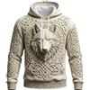 Generic Felpa con Cappuccio da Uomo a Tema scandinavo | Felpa con Cappuccio ispirat | Cappotti E Giubbotti Uomo Firmati Taglie Corte Scuro Autunnali Trendy Fulmini Mettere Basica Stravaganti