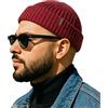 Comhats XXL Fisherman Beanie in misto lana fino a 63 cm, robusto e lavabile | Taglie grandi fino a 63 cm, morbido misto lana merino, resistente e lavabile in lavatrice, alla moda e versatile