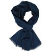 Rotfuchs Sciarpa da uomo da donna, sciarpa estiva, in cotone, tinta unita, colore: blu marino (sottile) Made in Germany, Blu marino, 190 x 46 cm (L x B)