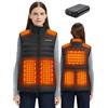 Novadynics Gilet Riscaldato Donna, Gilet Riscaldabile con Batteria 16000mAh, Giubbotto Termico Riscaldato con 8 Zone di Riscaldamento, Giacca Riscaldata per Trekking Moto Lavoro