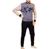 Navigare Pigiama Uomo Invernale Caldo Cotone Interlock Grigio 2141340