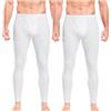 wirarpa Calzamaglia Termica Uomo Pantaloni in Cotone Pacco da 2 | Strato Base Intimo Termico Uomo, Pantaloni Lunghi Termici, vestibilità Perfetta, Leggings