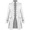 HOT1950s Cappotto gotico da uomo vintage medievale vittoriano redingote giacca da festa di Halloween uniforme costume da pirata vampiro monopetto trench cappotto invernale
