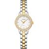 CIVO Orologio Donna Piccolo Acciaio: Gioiello Elegante Analogico Bicolore | Vintage Quadrante a Cerchi Concentrici in Rilievo Diamanti Versatile Uso Quotidiano - Regalo Mamma Moglie Natale Compleanno