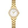 CIVO Orologio Donna Piccolo Acciaio: Gioiello Elegante Analogico Bicolore | Vintage Quadrante a Cerchi Concentrici in Rilievo Diamanti Versatile Uso Quotidiano - Regalo Mamma Moglie Natale Compleanno