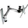 Lustrens Supporto a muro per televisore - ideale per camper, campeggi e caravan - girevole, inclinabile e telescopico - per televisori LED LCD da 13 a 32 pollici con standard VESA 75x100 - colore argento - modello: L52S