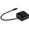Lustrens Hub USB-C a 4 porte: adattatore USB Type-C/USB 3.1 Gen 2, alimentato tramite bus