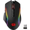 Merkloos Mouse da gaming - 10.000 DPI - Wireless - 8 tasti macro - Illuminazione RGB - Nero