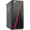 Lustrens Micro ATX, case microtower con striscia LED ARGB e pannello laterale in vetro temperato