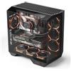 Lustrens Case per PC da gaming ATX full-tower con pannello laterale in vetro temperato