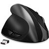 Lustrens Mouse ergonomica verticale wireless da 2.4G, ricaricabile, con 6 pulsanti, progettata per persone destre