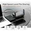 Merkloos Router Wi-Fi 6 da viaggio - AX1800 - VPN e AdGuard Home - Funzione NAS - Nero