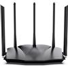 Merkloos Router Wi-Fi 6, router di rete dual-band AX3000, 4 porte Gigabit, 5 antenne esterne