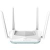 Merkloos Router Wi-Fi intelligente D-Link R15 EAGLE PRO AI AX1500, dotato di ottimizzazione AI per il Wi-Fi e il traffico dati, controllo parentale AI, porte Gigabit, tecnologia MU-MIMO, 1024 QAM, OFDMA, supporto WPA3 e tecnologia D-Link Wi-Fi Mesh. …